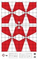 SRT - Sighting Targets - Precision Sight-In Target (100 - 500 YARDS) (100 Target Pack)