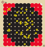 Splatter - 1" Repair Pasters (BLACK & RED) (10 Target Pack) Splatter - 1" Repair Pasters (BLACK & RED) (10 Target Pack)