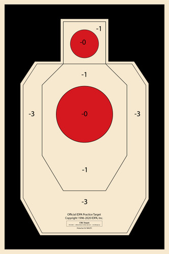 SRT - Competition Shooting - IDPA (Torso) (100 Target Pack)