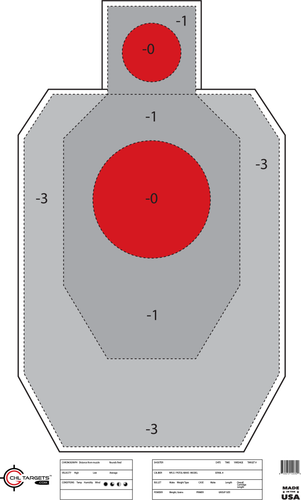 SRT - Competition Shooting - IDPA (Torso) (100 Target Pack)