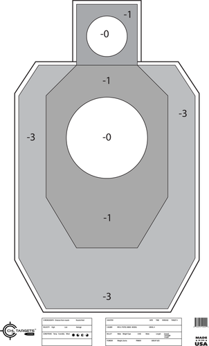 SRT - Competition Shooting - IDPA (100 Target Pack)