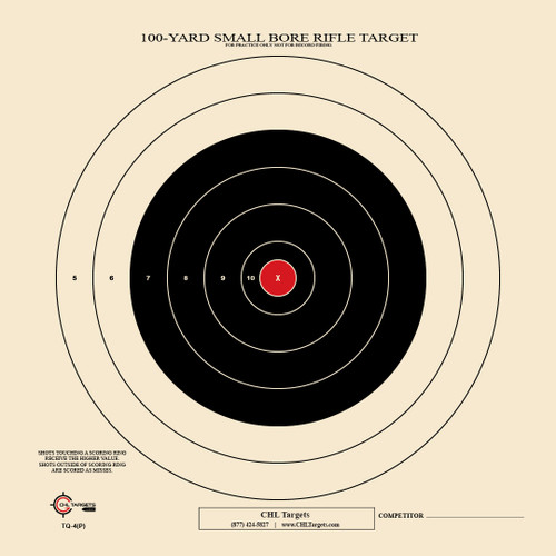 TQ-4 RC (RED CENTER) (100 Target Pack)