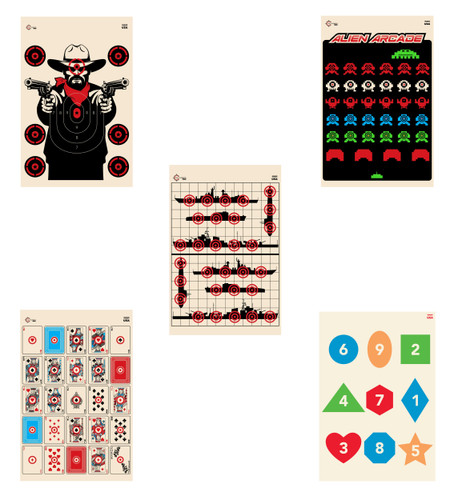 Shooting Range Targets - 36"x 25" - Sample Pack #7