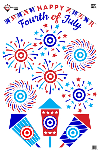 SRT - Seasonal Targets - Fourth of July - Bullseye (100 Target Pack)