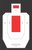 USPSA (P) (Metric) RC (RED CENTER) (100 Target Pack)