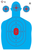 SRT - Silhouette -  Silhouette #1 BLUE w/ Red Center (100 Target Pack)