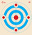 SRT - Bulls Eye Targets - 1Up Bullseye BLUE (100 Target Pack)