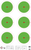 SRT - Bulls Eye Targets - 6Up Bullseye (5 Ring) GREEN (100 Target Pack)