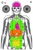 SRT - Silhouette - Silhouette with USPSA, Anatomy & Bullseyes (100 Target Pack)