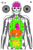 SRT - Silhouette - Silhouette with USPSA, Anatomy & Bullseyes (100 Target Pack)