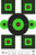 SRT - Bullseye Targets - Sighting Multi Bullseyes GREEN (100 Target Pack) (100 Target Pack)