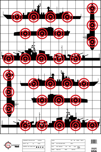 Mod Target Sea attle at Sea Shooting Game Targets – Fun Range Target (100 Pack)