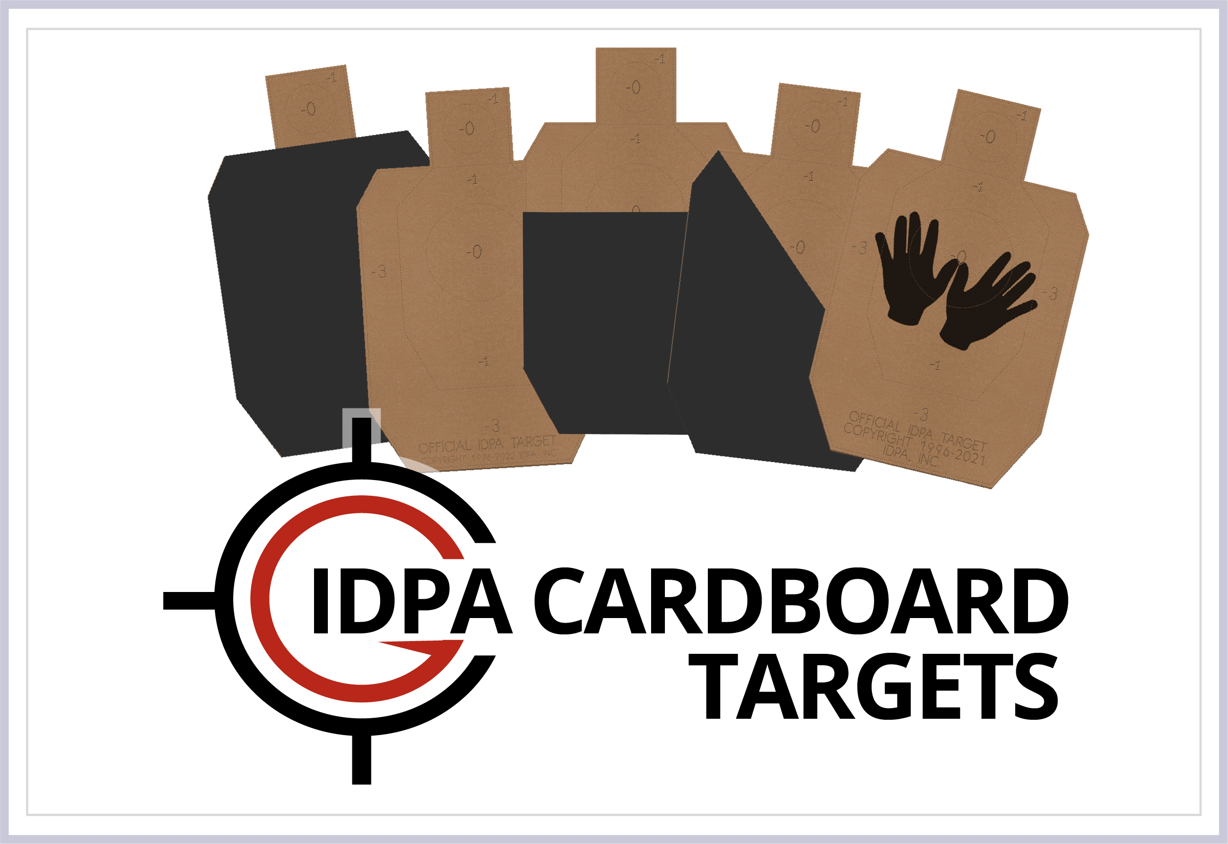 IDPA Cardboard Targets
