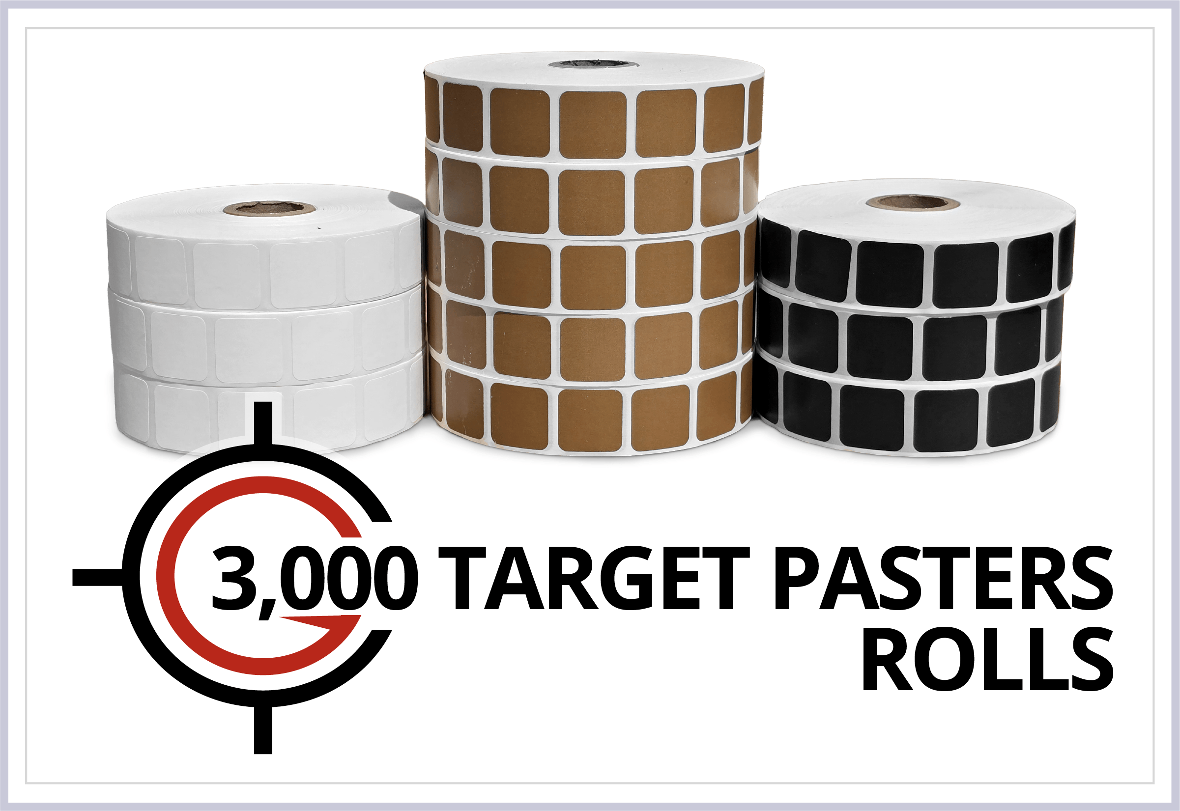 3,000 Target Paster Rolls