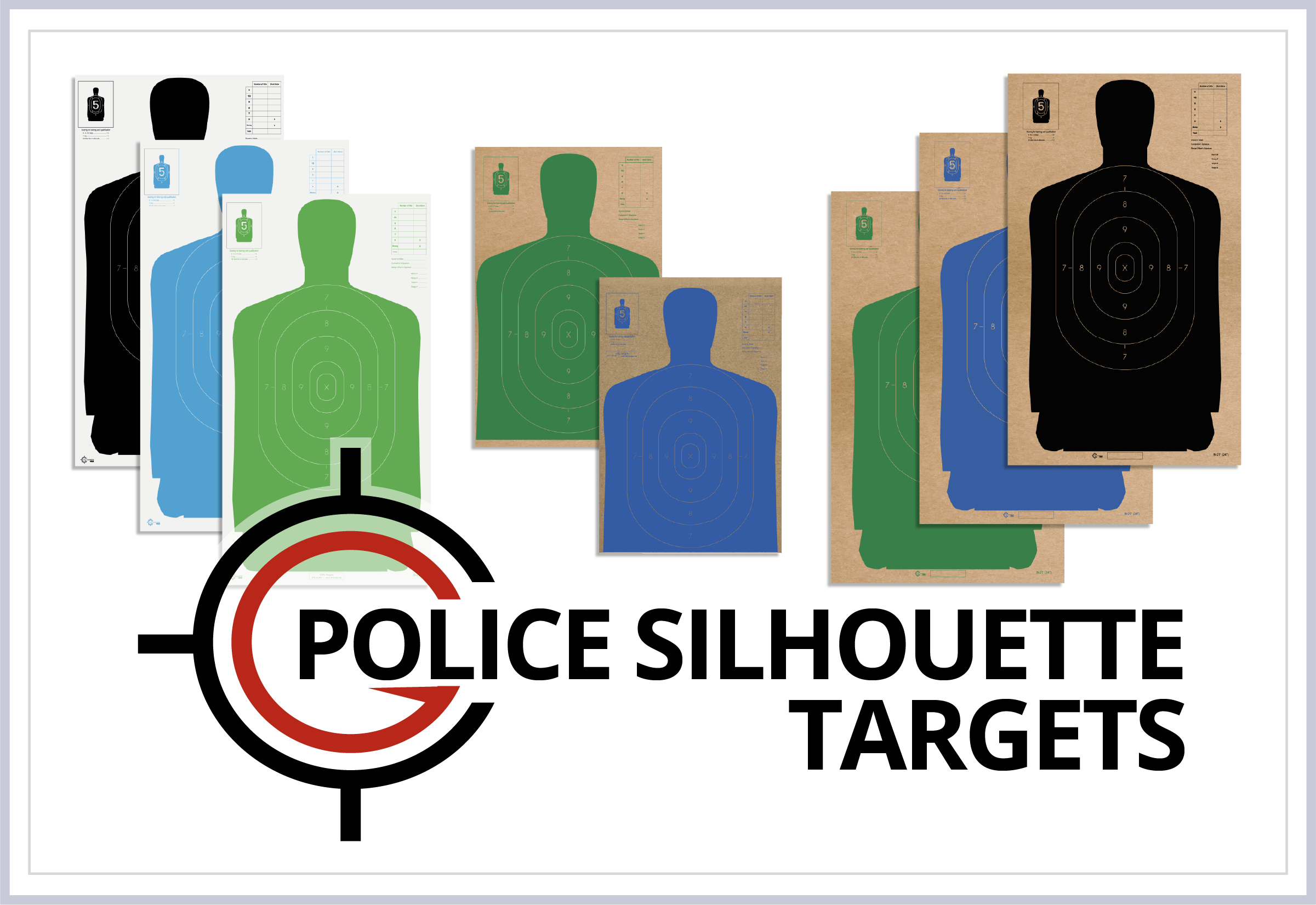 Police Silhouette Targets