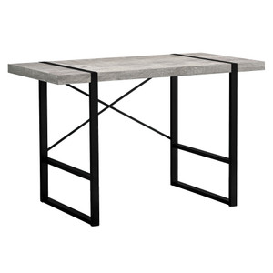 24" Gray and Black Computer Desk N270-355722