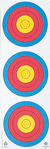 Maple Leaf Target Face 3-Spot Vertical 25 pk. R557-63168 Maple Leaf Target Face 3-Spot Vertical 25 pk. R557-63168