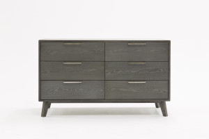 51" Grey Wash Solid Wood Six Drawer Double Dresser N270-473120