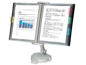 Keeps reference materials accessible. features adjustable viewing height and ang X935-2548617