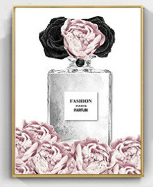 style: H, Painting size: 30x40cm - Eyelashes Lip Makeup Art Painting Frameless Decorative Painting  Q119-CJJT101010575WD