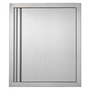 BBQ Access Door, 18W x 21H Inch Single Outdoor Kitchen Door, Stainless Steel Flush Mount Door, Wall E415-DMABSCJM18X25F9BVV0