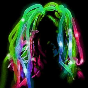 UV Reactive LED Noodle Headband Flashing Dreads A706-5000015