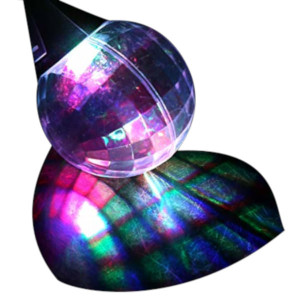 Disco Prism Ball LED Multicolor Pendant Necklace A706-1451525