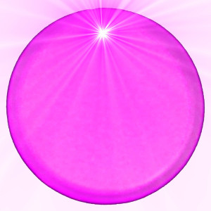 Light Up Round Badge Pin Pink A706-310053