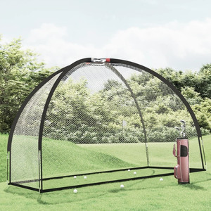 Golf Practice Net Black 118.1"x59.1"x82.7" Polyester A949-93752 Golf Practice Net Black 118.1"x59.1"x82.7" Polyester A949-93752