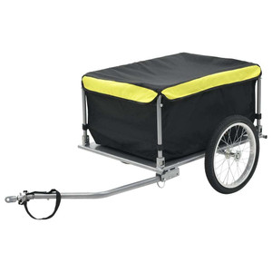 Bike Trailer Black and Yellow 143.3 lb A949-91684 Bike Trailer Black and Yellow 143.3 lb A949-91684
