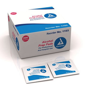 Alcohol Prep Pads- Bx/200 Medium Sterile B731-3015