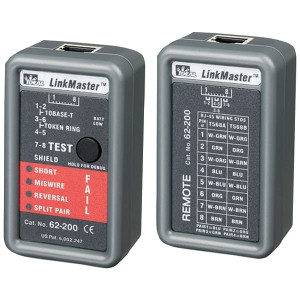 IDEAL 62-200 LinkMaster RJ45 CAT5E/6 Ethernet Wiremapper Tester R810-IDI62200