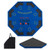 8-Player Foldable Poker Table Top with Carrying Bag-Blue B593-UY10155