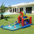 Inflatable Kid Bounce House Castle with Blower - Color: Multicolor D681-OP70151