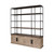 Light Brown Wood And Iron Shelving Unit With 3 Shelves N270-380591