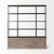 Light Brown Wood And Iron Shelving Unit With 3 Shelves N270-380591