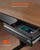  16" Wide Under Desk Drawer Slide Out, Under Desk Mounted Pull-out Drawer Attachment, Hidden Deskto E415-GZTCTCGK16IN3F92IV0