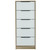 42" Brown And White Five Drawer Chest N270-477817