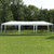 10 x 30 Feet Gazebo Canopy Tent with Connection Stakes and Wind Ropes - Color: White D681-OP3934