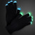LED Black Gloves Rainbow LEDs A706-22000