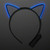 Electro Luminescent Cat Animal Ears Headband Blue A706-A280