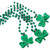 Unlit Mini Shamrock Charm Beaded Necklace Pack of 12 A706-597311