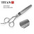 Color: Red - TITAN professional Barber cut left handle scissors hair scissors thinning hairdressing F640-12000032246949859