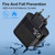 65W USB Wall Charger Block PD QC 3.0 Fast Charging Block Plug 5 USB A Ports 1 Type C Adapter For La K484-PEL_0RF455PP