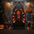 52 Inch Halloween Spider Decoration with 16 Flickering Warm White LEDs B593-CM25124US