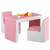 Multi-functional Kids Sofa Table Chair Set-Pink - Color: Pink D681-HW58620PI