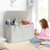 Safety Hinge Wooden Chest Organizer Toy Storage Box-Gray B593-HW55248color