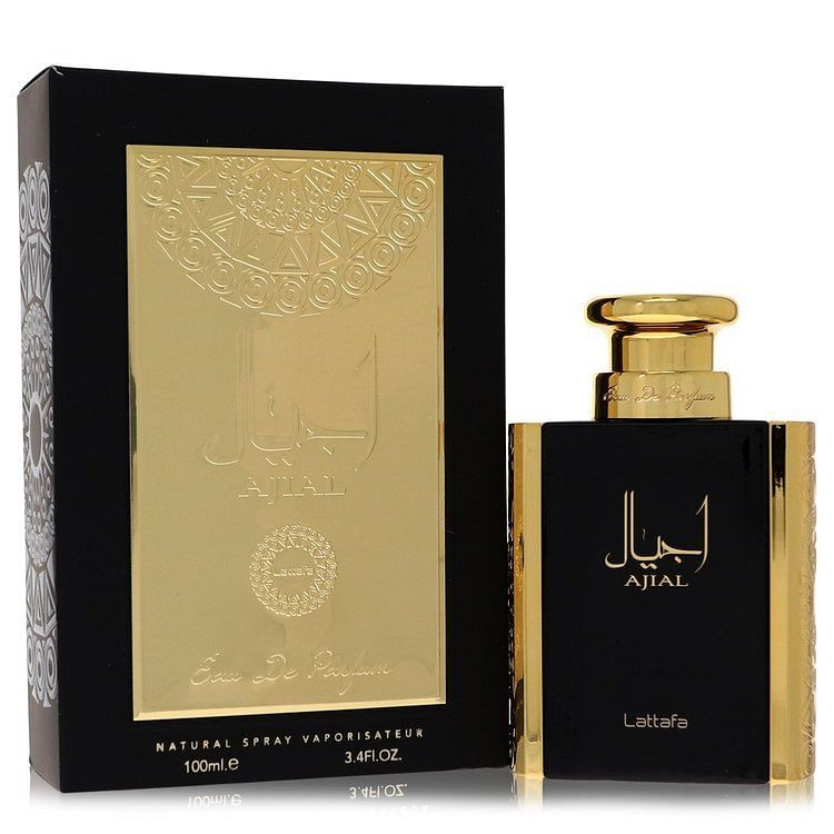Lattafa Ajial by Lattafa Eau De Parfum Spray 3.4 oz (Men) V728-563818