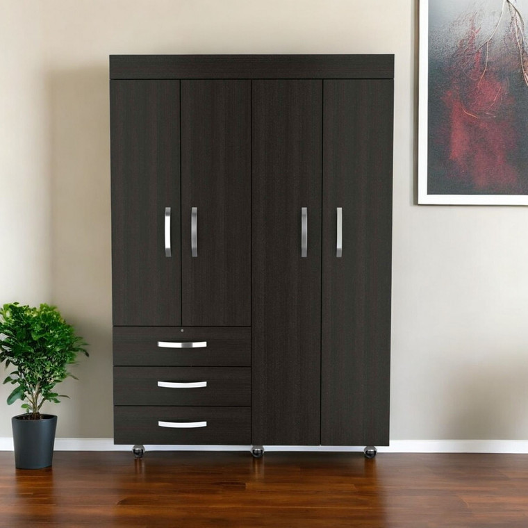 47" Black Three Drawer Combo Dresser N270-478415