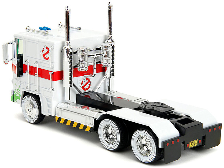 G1 Autobot Optimus Prime Truck White with Robot on Chassis from "Transformers" TV Series - "Ghostbu F977-35572